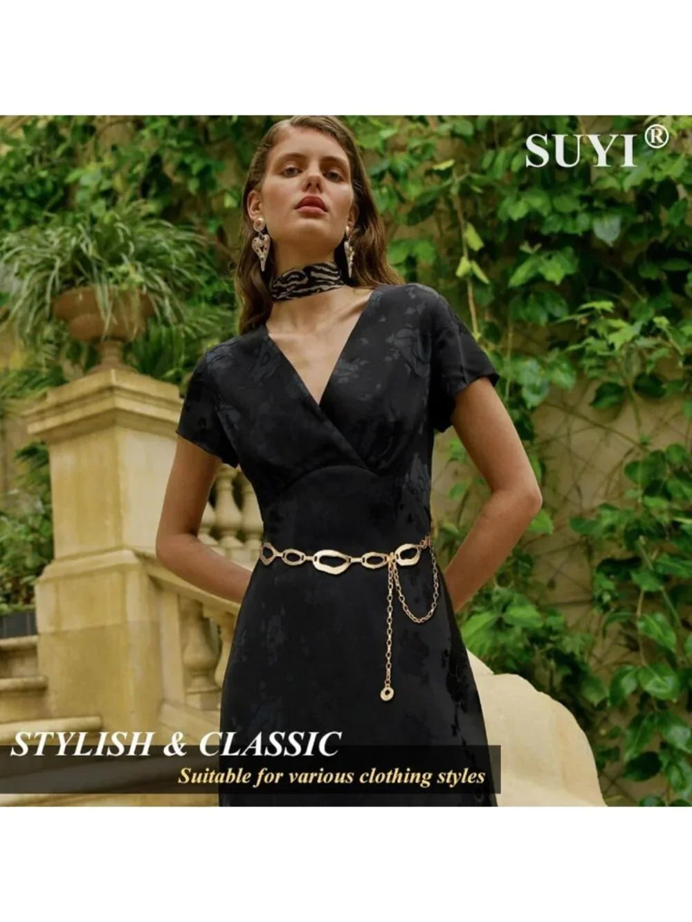 Stylish Chunky Waist Chain for Women - Trendy Belt Accessory for Dresses